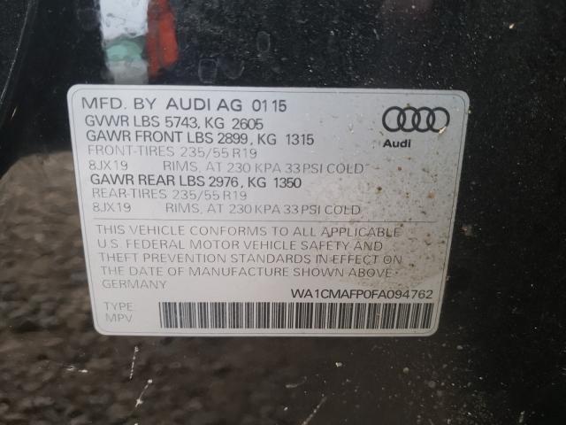 2015 AUDI Q5 TDI PRE WA1CMAFP0FA094762
