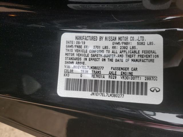 2020 INFINITI Q60 PURE JN1EV7EL7LM380277