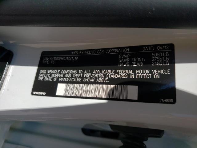2013 VOLVO S60 T6 YV1902FH7D1231519