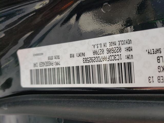 2013 DODGE DART SE 1C3CDFAA7DD292583