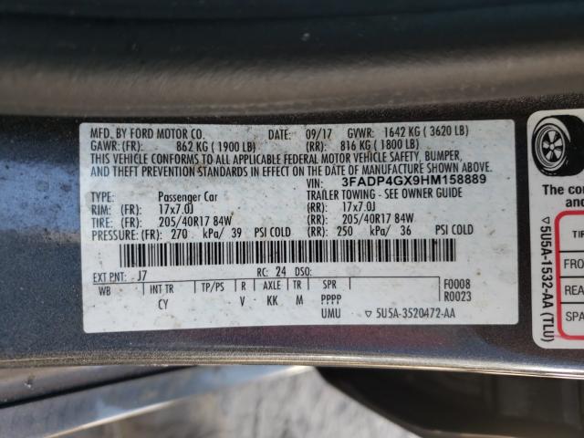 2017 FORD FIESTA ST 3FADP4GX9HM158889