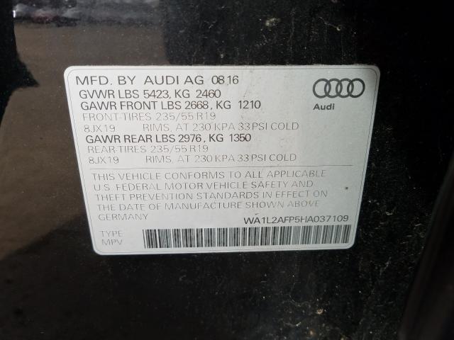 VIN WA1L2AFP5HA037109 2017 Audi Q5, Premium Plus no.10