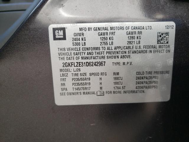 2013 GMC TERRAIN DE 2GKFLZE31D6242967