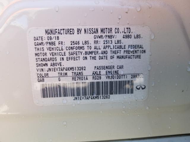 2019 INFINITI Q50 LUXE JN1EV7AP4KM513262