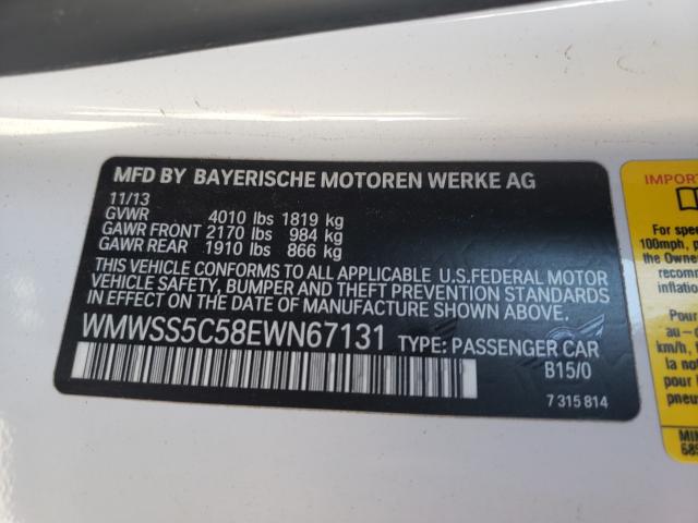 2014 MINI COOPER S P WMWSS5C58EWN67131