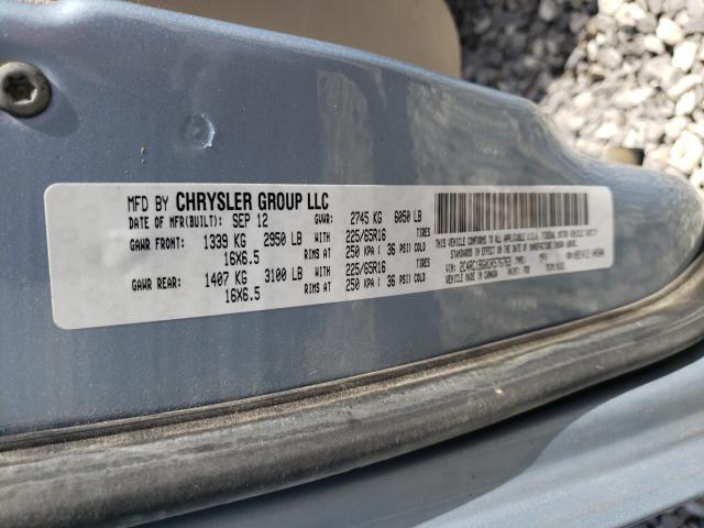 2013 CHRYSLER TOWN & COU 2C4RC1BG0DR576763