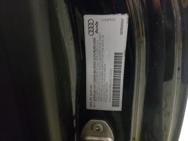2012 AUDI S5 PRESTIG WAUVVAFR6CA010420