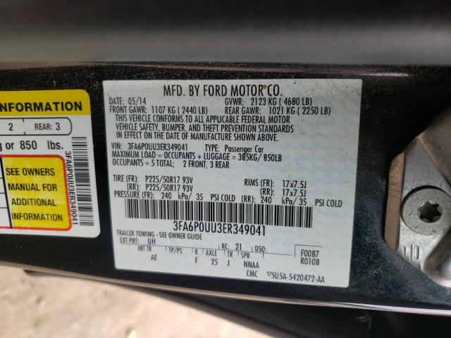 2014 FORD FUSION S H 3FA6P0UU3ER349041