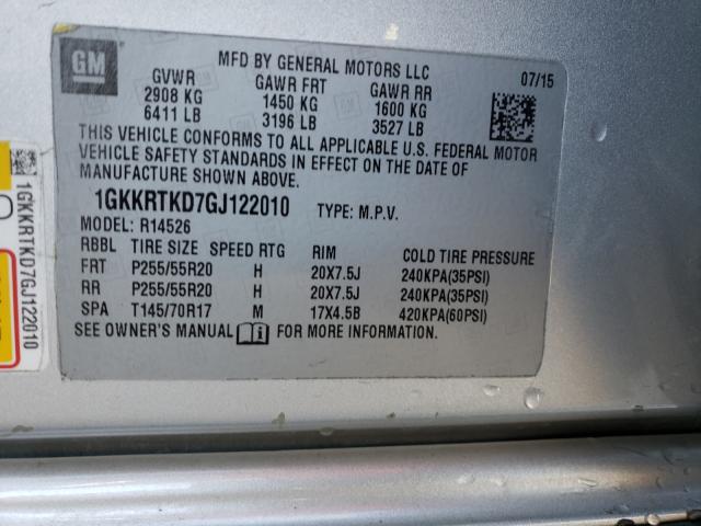2016 GMC ACADIA DEN 1GKKRTKD7GJ122010