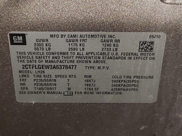 2010 GMC TERRAIN SL 2CTFLGEW3A6378477