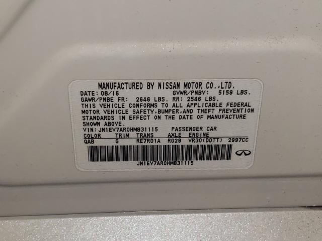 2017 INFINITI Q50 PREMIU JN1EV7AR0HM831115