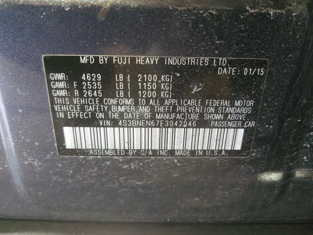2015 SUBARU LEGACY 3.6 4S3BNEN67F3042046