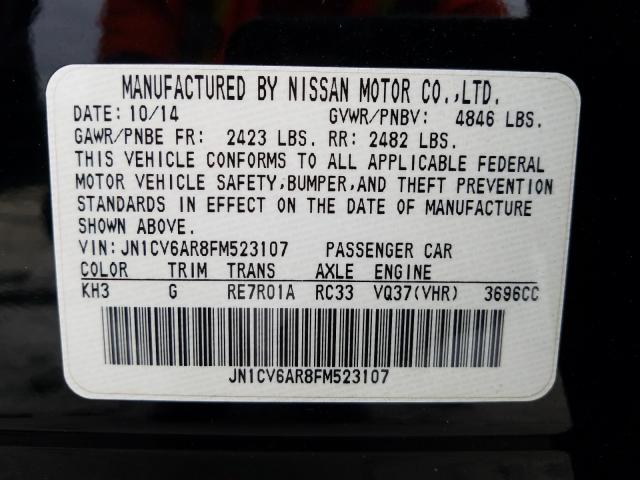2015 INFINITI Q40 JN1CV6AR8FM523107