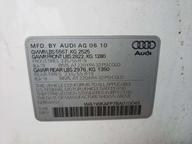 2011 AUDI Q5 PRESTIG WA1WKAFP7BA010045