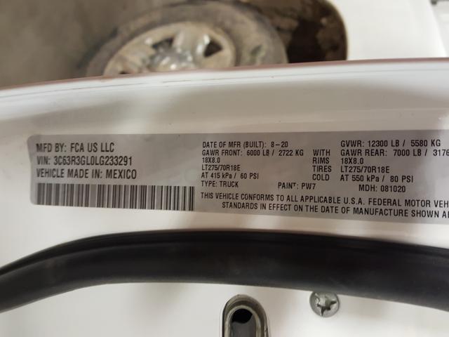2020 RAM 3500 TRADE 3C63R3GL0LG233291