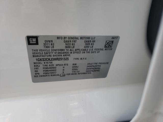 2017 GMC YUKON DENA 1GKS2CKJ3HR291325