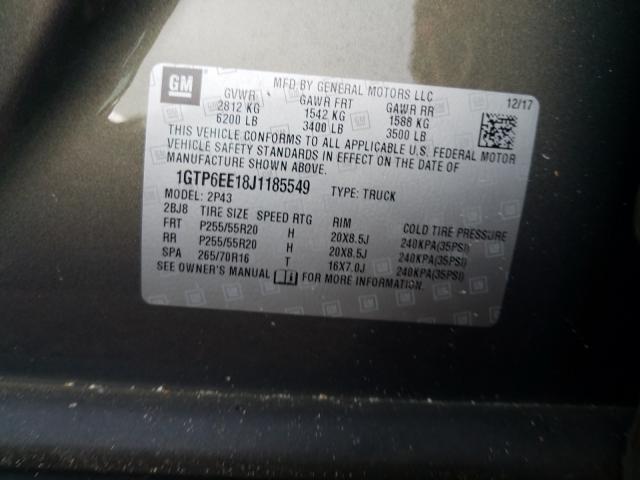 2018 GMC CANYON DEN 1GTP6EE18J1185549