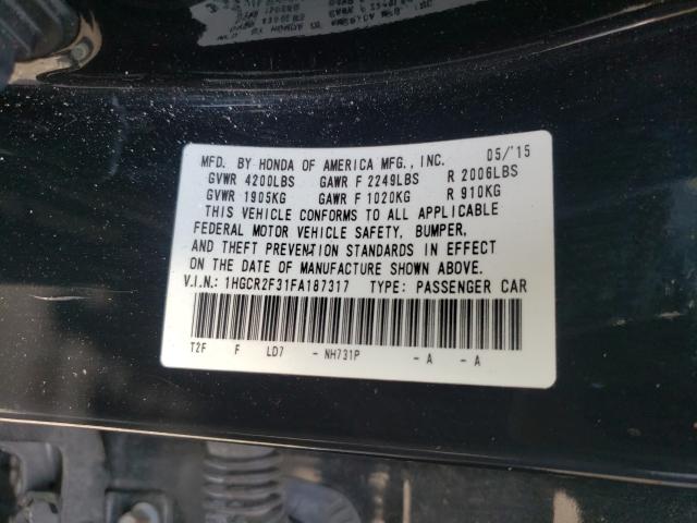 2015 HONDA ACCORD LX 1HGCR2F31FA187317