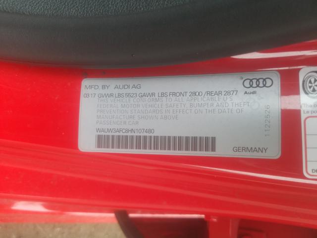 2017 AUDI A7 COMPETI WAUW3AFC8HN107480