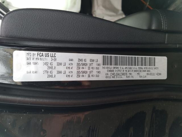 2020 DODGE DURANGO GT 1C4RDJDG0LC308376