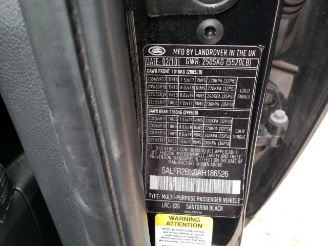 2010 LAND ROVER LR2 HSE SALFR2BN0AH186526