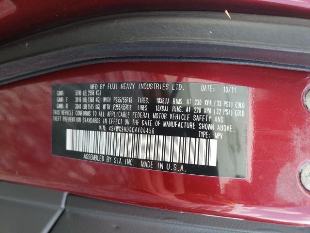 2012 SUBARU TRIBECA LI 4S4WX9HD0C4400456