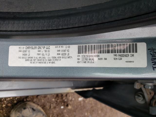 2010 CHRYSLER SEBRING 1C3CC5FBXAN140804