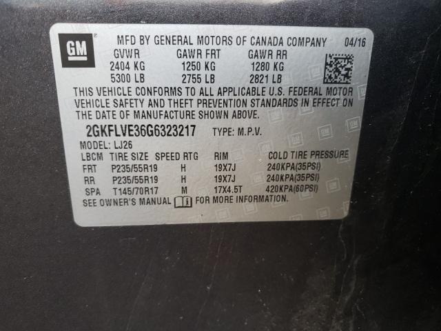 2016 GMC TERRAIN DE 2GKFLVE36G6323217