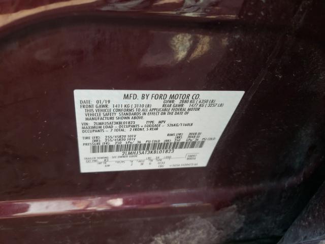 2019 LINCOLN MKT 2LMHJ5AT3KBL01823