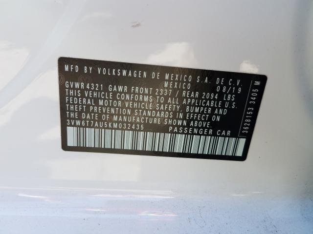 2019 VOLKSWAGEN GTI S 3VW6T7AU5KM032435