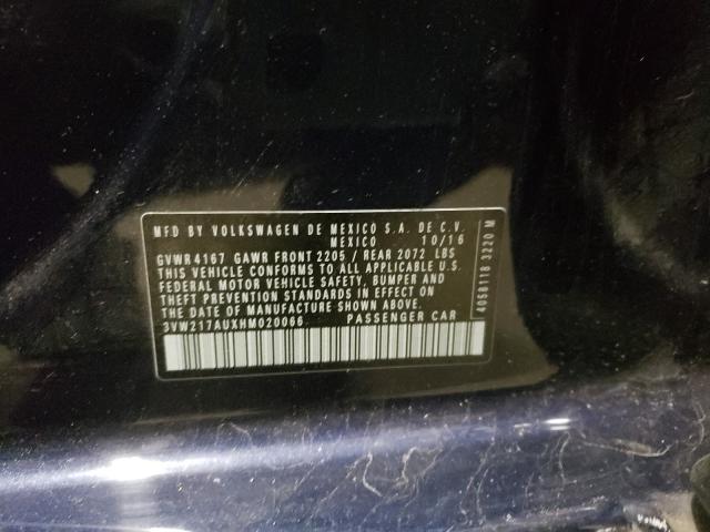 2017 VOLKSWAGEN GOLF S 3VW217AUXHM020066