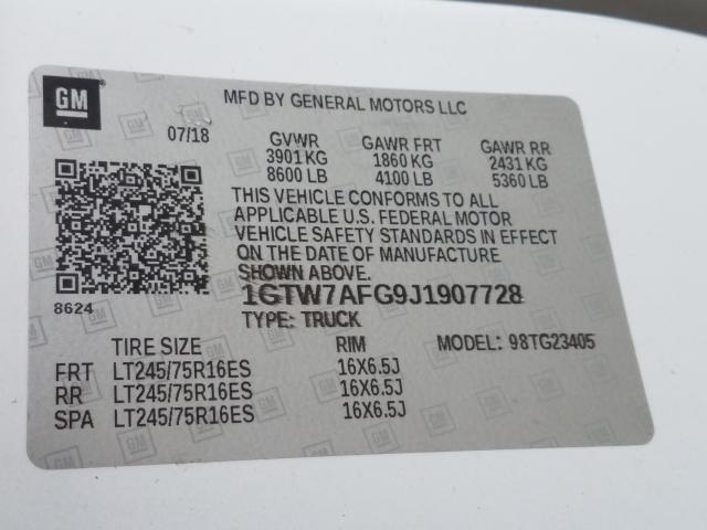 2018 GMC SAVANA G25 1GTW7AFG9J1907728