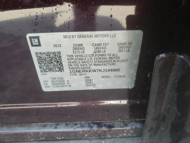 2019 CHEVROLET TRAVERSE P 1GNERKKW7KJ144660