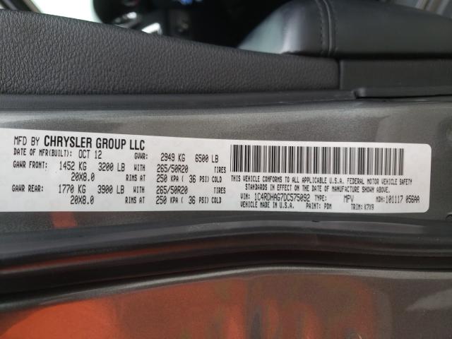 2013 DODGE DURANGO SX 1C4RDHAG7DC575092