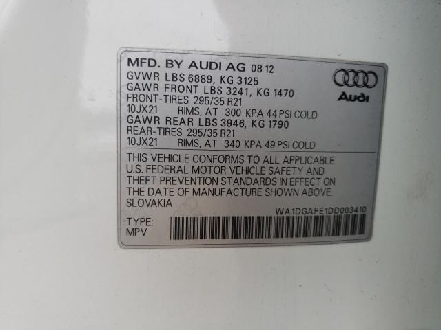 2013 AUDI Q7 PRESTIG WA1DGAFE1DD003410