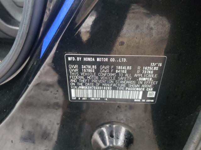 2016 HONDA FIT EX JHMGK5H75GX016282