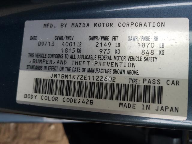 2014 MAZDA 3 SPORT JM1BM1K72E1122602