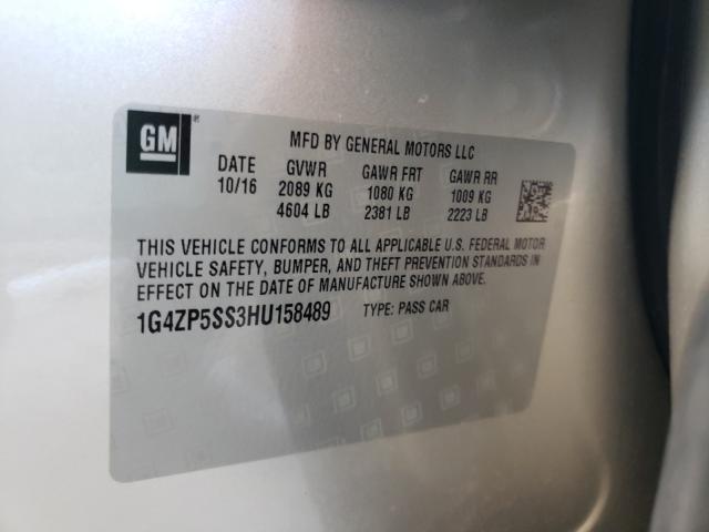 2017 BUICK LACROSSE E 1G4ZP5SS3HU158489