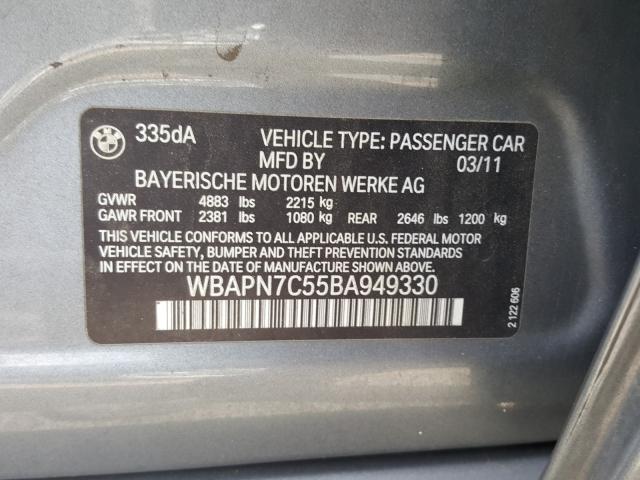 2011 BMW 335 D WBAPN7C55BA949330
