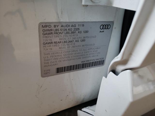 2020 AUDI Q3 PREMIUM WA1DECF37L1041529