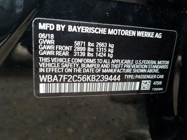 2019 BMW ALPINA B7 WBA7F2C56KB239444