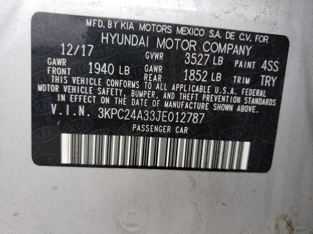 2018 HYUNDAI ACCENT SE 3KPC24A33JE012787