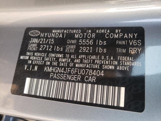 2015 HYUNDAI GENESIS 5. KMHGN4JF6FU078404