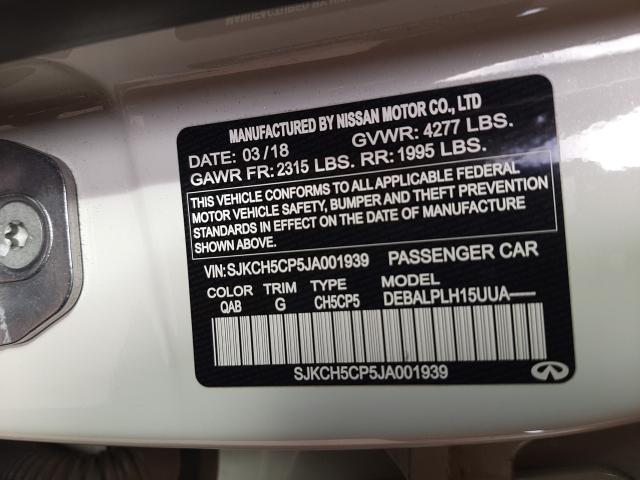 2018 INFINITI QX30 BASE SJKCH5CP5JA001939