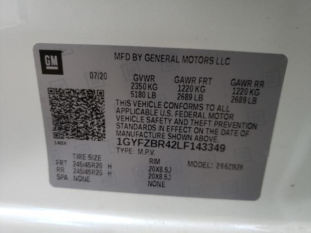 2020 CADILLAC XT4 LUXURY 1GYFZBR42LF143349