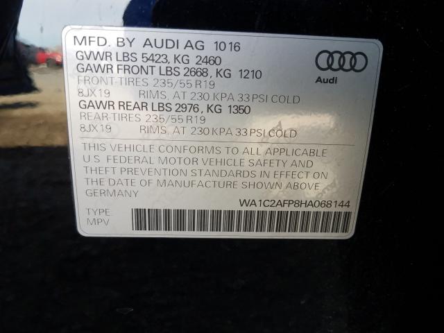 VIN WA1C2AFP8HA068144 2017 Audi Q5, Premium no.10