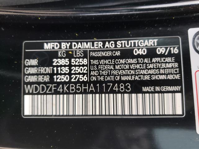 2017 MERCEDES-BENZ E 300 4MAT WDDZF4KB5HA117483