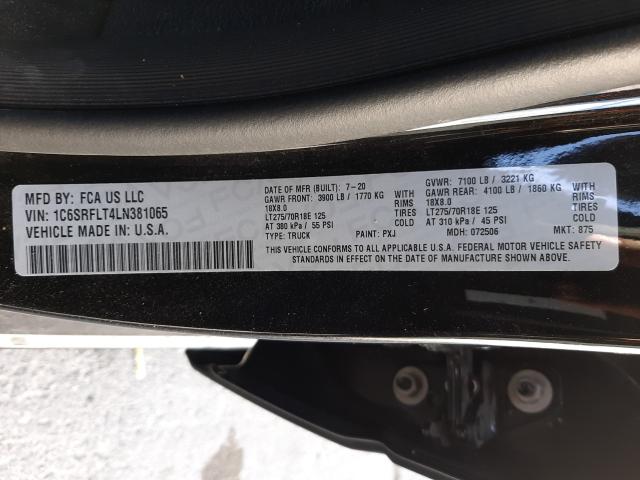 2020 RAM 1500 REBEL 1C6SRFLT4LN381065