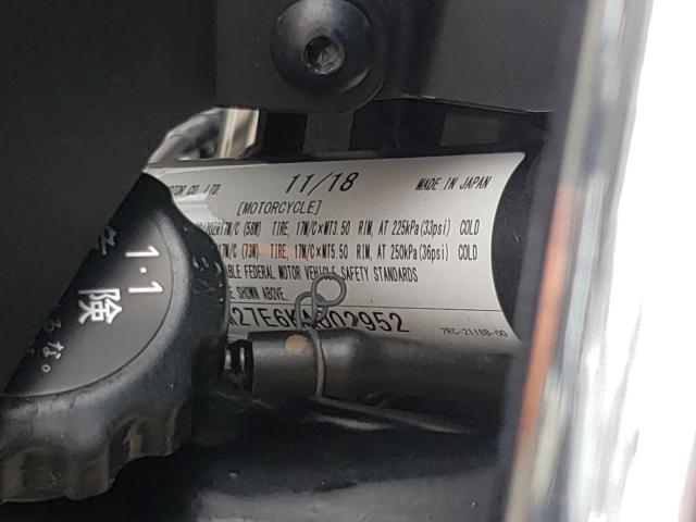 2019 YAMAHA MT07 JYARM27E6KA002952