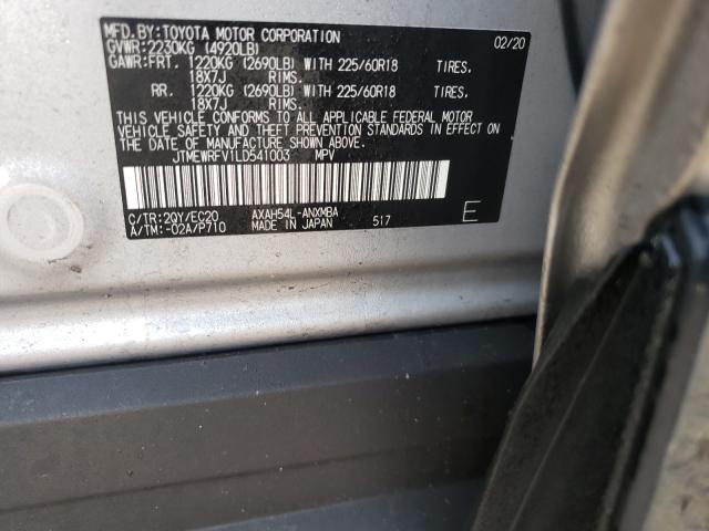 2020 TOYOTA RAV4 XSE JTMEWRFV1LD541003